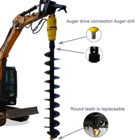 Machine de forage de trous dans la terre KINGER Mini Auger Drive pour excavatrice, chargeuse à chenilles