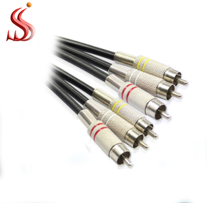 Оптовая продажа <span class=keywords><strong>3</strong></span> <span class=keywords><strong>Rca</strong></span> до <span class=keywords><strong>3</strong></span> <span class=keywords><strong>Rca</strong></span> кабель штекер-Мужской позолоченный Аудио-Видео-ТВ кабель - Product Image 3