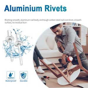 Rivets aveugles en aluminium anodisé à tête ronde, prix d'usine, couleur et taille personnalisées, certifiés ROHS, fabricant - Product Image 4