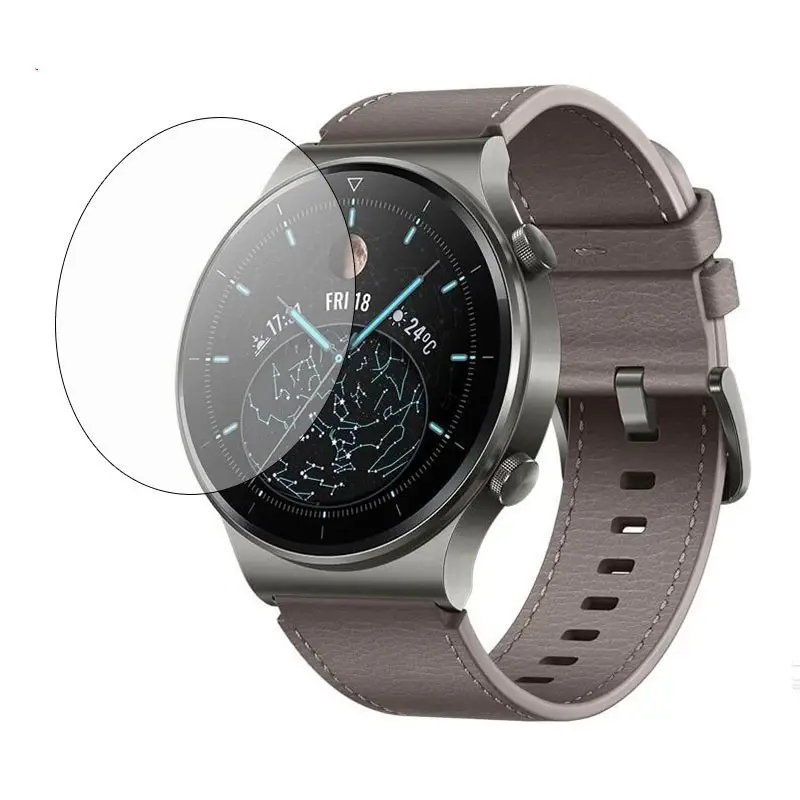 Tempered Glass Screen Protector Film Accessories Round Protector for Haylou Mibro Air Amazfit Xiaomi Huawei Samsung