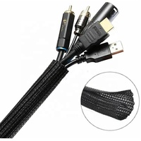 Thân Thiện Với Môi Trường Pet Nylon Dệt Lưới Ống Bện Ống Cho Dây Và Cáp Bảo Vệ