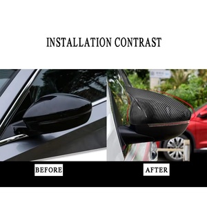 Protection de rétroviseur de voiture pour Peugeot <span class=keywords><strong>3008</strong></span> 2017 2018 2019 2020 2021 <span class=keywords><strong>2022</strong></span> 2023 2024 Kit de coque de rétroviseur en fibre de carbone - Product Image 2