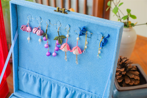 Tô Châu Xoắn Bông tai hoa, ánh sáng lên sang trọng với mỗi bông tai Swing nhẹ nhàng tai mặt dây tai đinh tán Tai đồ trang trí - Product Image 5