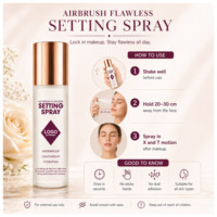 Spray Fixateur de Maquillage OEM ODM Effet Flawless Sans Alcool Estompe les Pores Tenue 16H pour Tous Types de Peau Vente en Gros