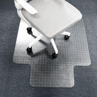 Tapis de chaise moderne en PVC lavable et rembourré pour sols moquettés, usage bureau et domicile