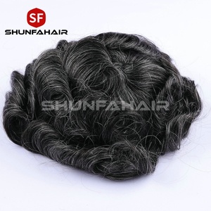 100% Cabello humano Vloop Toupee Piel súper delgada-para comodidad y apariencia natural - Product Image 2