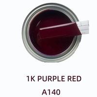 Peinture automobile 1K ROUGE VIOLET 4L Application par pulvérisation Finition mate Véhicule utilitaire/camion Rénovation résistante aux rayures LUMORA