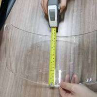 WANOU Housse de casque universelle transparente Pare-brise de casque de moto