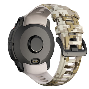 Eraysun Bracelet de montre imprimé camouflage 22mm 26mm pour Garmin Instinct 3 Bracelet de montre souple en <span class=keywords><strong>caoutchouc</strong></span> sport réglable étanche - Product Image 5
