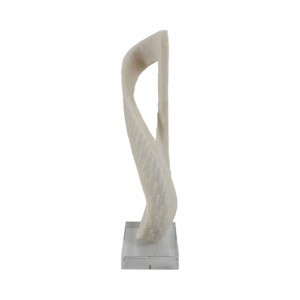 Scultura astratta a forma di anello con base in cristallo per decorare casa, ufficio e soggiorno - Product Image 3