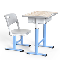 Nouveau produit : Ensemble bureau et chaise d'école à réglage mécanique libre, HY-0336, prix des bureaux d'école
