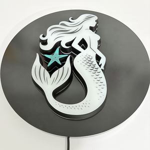 Segno principale esterno personalizzato acrilico scatola luminosa segno per le imprese 3d segnaletica <span class=keywords><strong>Led</strong></span> di bordo del segno luminoso - Product Image 4