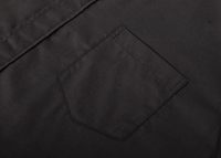 Chemise à col à languettes pour clergé, manches longues, pour costume de prêtre, col à languettes amovibles, fermetures à boutons, mélange coton-polyester