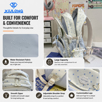 Sac à dos transparent multi-compartiments avec imprimé étoiles mignon 5 couleurs OEM pour adolescentes - Ensemble de sacs pour le campus
