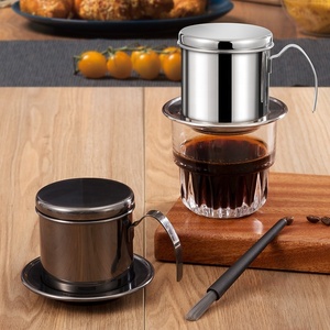 Filtre à café vietnamien Phin en acier inoxydable robuste, réutilisable, pour une infusion manuelle authentique à dégoulinement lent - Product Image 3