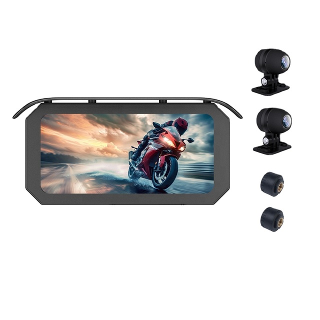 6.25 Inch Waterproof Wireless CarPlay Android Auto GPS Navigator Touch Monitor for Motorcycle with 1 Year Warranty
