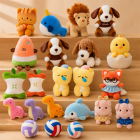 Vente en gros de jouets en peluche pour machine à griffes, 25 cm, bon marché, assortiment, super doux, mignons et amusants