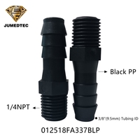 Qualité médicale 1/8 "1/4" 3/8 "1/2" NPT raccords de tuyauterie filetés mâle droit connecteur de Tube fileté eau Air barbelé connecteur
