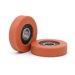 Ruedas de Transportador de Cadena 6000RS con Rodamientos, Recubiertas de Nailon y PVC, 10*40*10mm, para las Industrias Agrícola y Minera, Directo de Fábrica - Product Image 1