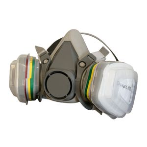 Respirador de Media Cara con Doble Filtro, Máscara de Gas Industrial para Gases Tóxicos y Químicos - Product Image 3