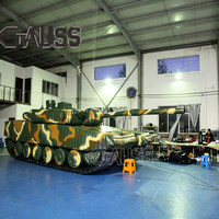 Char d'assaut gonflable réaliste de style scène, modèle d'entraînement professionnel pour exposition extérieure, accessoires de cinéma et de télévision