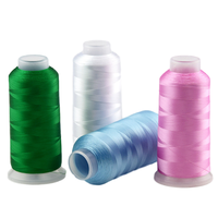 Fil à broder teint 100% polyester haute ténacité 120D/2, fourni directement par l'usine