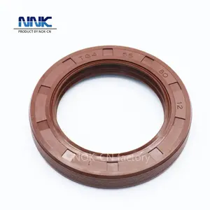 NNK High Quality 3 Lips With Corrugated Thread NBR/FKM Rubber Oil Seal 55*80*12 TG4 Oil Resistant Skeleton Oil Seal