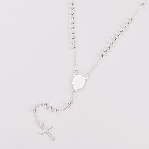 קישור נירוסטה מצופה זהב תליון הבתולה מרי buddha שרשרת עם חוטי צלב-גבולות עיצוב צלב-גבולות - Product Image 3