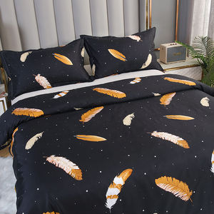 Benutzer definierte Muster größe European American Style 90gsm 100% Polyester Mikro faser Bettwäsche Set Qualität Bett bezug für den Heimgebrauch - Product Image 5