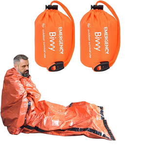 Venta al por mayor de emergencia de supervivencia saco de dormir para acampar características mantener caliente - Product Image 1