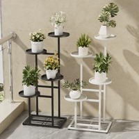 Support de plantes de balcon de luxe léger, étagère à plantes en métal multi-niveaux, étagère à plantes en fer gain de place