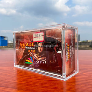 RAY YI Boîte de présentation en acrylique personnalisée Commander <span class=keywords><strong>Deck</strong></span> <span class=keywords><strong>Mtg</strong></span> Booster Box Vitrine de luxe transparente <span class=keywords><strong>Mtg</strong></span> Collector Booster Box Acrylique case - Product Image 4