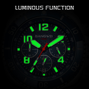 LIGE BW8818 Orologio <span class=keywords><strong>di</strong></span> Lusso con Quadrante Grande Blu per Uomo, Orologio da Polso Luminoso in Acciaio Inossidabile Impermeabile, Cronografo Maschile Montre Homme - Product Image 5