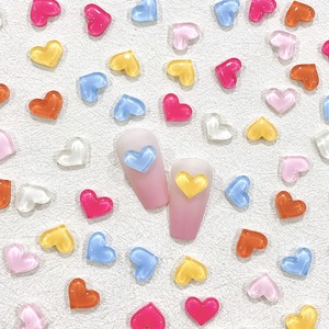 12 couleurs amour coeur Nail Art décoration bonbons <span class=keywords><strong>Macaron</strong></span> <span class=keywords><strong>Mini</strong></span> mignon breloques ongles pièces mariage manucure accessoires bijoux à bricoler soi-même - Product Image 1