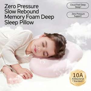 Almohada de Espuma Viscoelástica con Forma de Nube para Bebés de 6 <span class=keywords><strong>Meses</strong></span> o Más, Almohada Infantil con Soporte Zonal, Almohada Transpirable para Niños Pequeños para Todas las Estaciones - Product Image 2