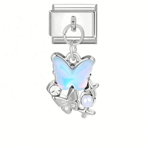 Italian Style DIY Multifunctional Creative Stainless Steel <b>Bracelet</b> Sweet Retro Pendant Accessories Modular Steel Color Charm - Product Image 6