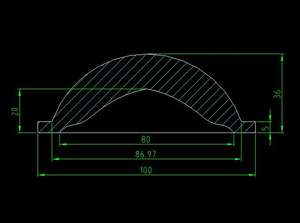 Lentille de verre optique haute puissance <span class=keywords><strong>led</strong></span>, lentille 120 degrés <span class=keywords><strong>100mm</strong></span> - Product Image 5