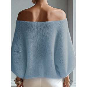 Suéter Transparente con Mangas de Murciélago Rosa, Top de Moda para Mujer - Product Image 3