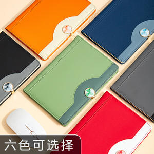 สมุดบันทึกธุรกิจหนังแบบกำหนดเอง A5 เย็บด้ายล็อค พร้อมบริการพิมพ์ดิจิทัลส่วนตัว ชุดของขวัญสำหรับสำนักงานเพื่อการส่งเสริมการขาย - Product Image 4