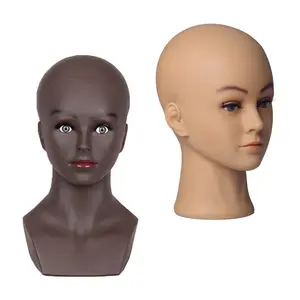 Female Mannequin Head Mannequin Head with Shoulders PVC Mannequin Head with Shoulders for Wig