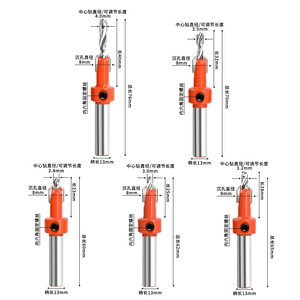 Guest Quality Stepped Countersunk Drill Bit Set 4.0 3.5 3.2 3.0 2.8mm High Speed Steel For Steel Woodworking - Product Image 1