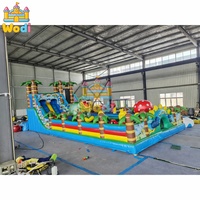 Parc à thème gonflable pour enfants et adultes, certifié CE, fabrication OEM disponible, directement de l'usine, souffleur pour événements, résistant aux UV, robuste