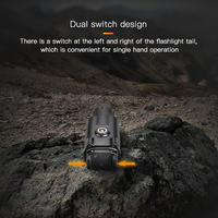 Lampe torche tactique rechargeable haute performance 1500 lumens, nouvelle charge magnétique, en alliage d'aluminium, étanche
