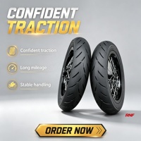 Kit de roues de conversion Supermoto avant et arrière avec pneu semi-slick 90/90-12 pour moto tout-terrain Surron Light Bee, jante large, amélioration de marché secondaire