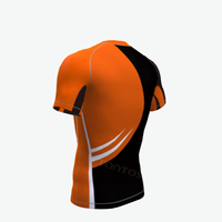 Tonton Factory – Rashguard personnalisé à manches courtes en polyester avec impression par sublimation intégrale pour homme, vente en gros OEM, pour la natation