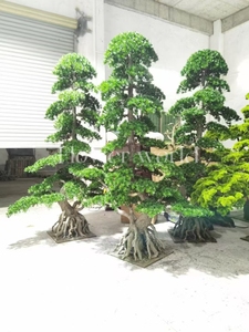Albero di Cedro Artificiale Personalizzato OEM&ODM, Grande Bonsai di <span class=keywords><strong>Pino</strong></span> per Interni ed Esterni, Produzione Diretta - Product Image 3