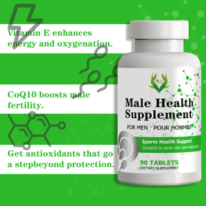 Complément alimentaire pour la santé masculine OEM avec coenzyme Q10 et vitamine B12, comprimés pour la santé du sperme et la réduction du stress - Product Image 2