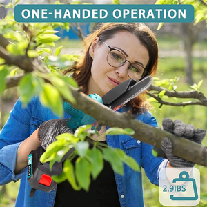 6 inch cầm tay điện nhỏ không dây mini điện Chainsaw gỗ cắt Pin chuỗi đã thấy máy - Product Image 3