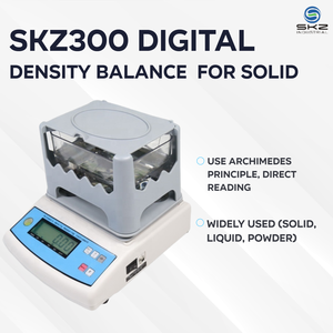 Tester Elettronico per Solidi da Laboratorio SKZ300A, Misuratore di Densità per Metalli Preziosi, Densimetro ad Alta Precisione per Test su Gomma, Plastica e Vetro - Product Image 1