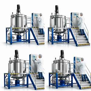 Ligne de production de détergent à lessive, machine à fabriquer du savon liquide, équipement de mélange de shampoing avec homogénéisateur - Product Image 1